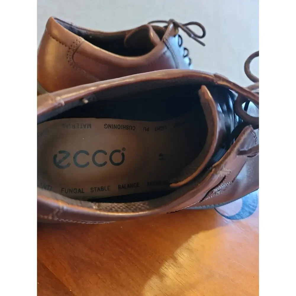 ECCO Helsinki Classic Oxford Dress Shoes in brown leather Size 7